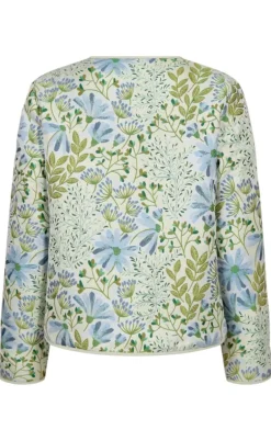 Freequent Jakke - Flowa - Chambray Blue w. Moonbeam