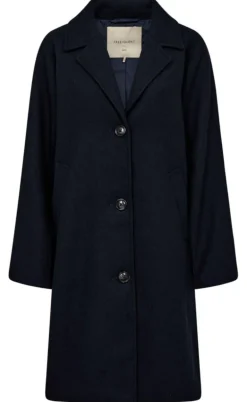 Freequent Jakke - Mellon Long - Navy Blazer