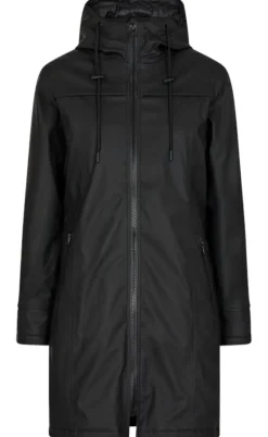 Freequent Jakke - Rain - Black