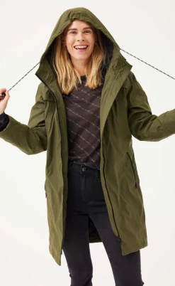 Freequent Jakke - Rain - Olive Night