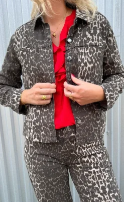 Freequent Jakke - Rinna - Oyster Gray W. Granite Gray