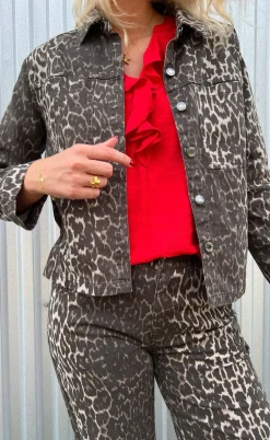 Freequent Jakke - Rinna - Oyster Gray W. Granite Gray