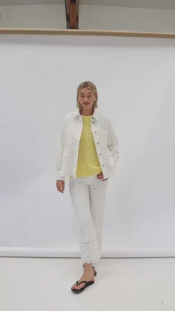 Freequent Jakke - Tanni - Star Off-white