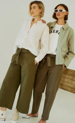 Freequent Jakke - Yanna - Deep Lichen Green Mel.