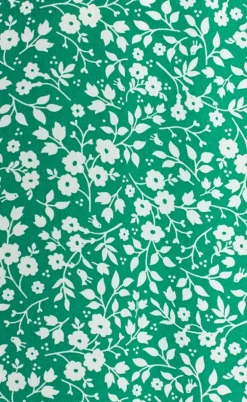 Freequent Kjole - Adney  - Pepper Green W. Off White