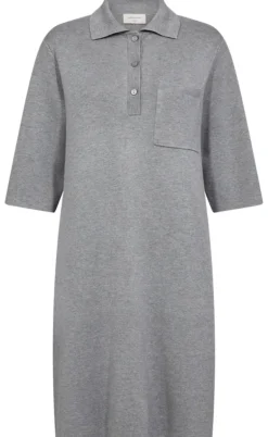 Freequent Kjole - Ani - Medium Grey Melange