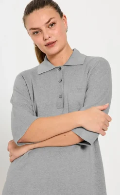 Freequent Kjole - Ani - Medium Grey Melange