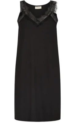 Freequent Kjole - Bicco Rib - Black
