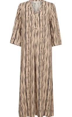 Freequent Kjole - Larin - Sand Melange w. Black