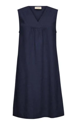 Freequent Kjole - Lava - Navy Blazer