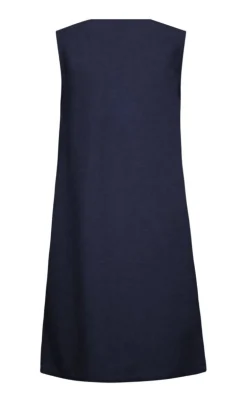 Freequent Kjole - Lava - Navy Blazer