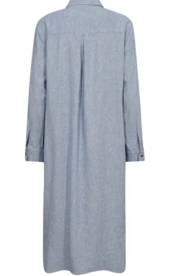 Freequent Kjole - Lava - Off White w. Nebulas Blue