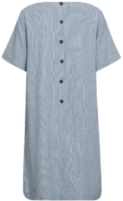 Freequent Kjole - Lava - Off-white w. Nebulas Blue