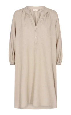 Freequent Kjole - Lava Kaftan - Sand Melange
