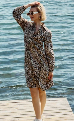 Freequent Kjole - Malay - Rainy Day w. Silver Mink