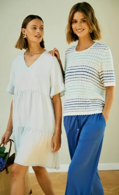 Freequent Kjole - Renna - Light Blue Denim