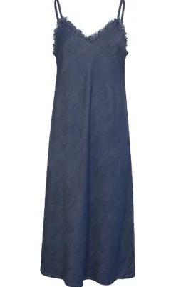 Freequent Kjole - Renna - Medium Blue Denim