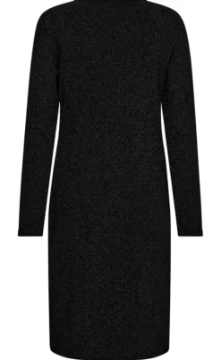 Freequent Kjole - Sissel - Black W. Black Metallic