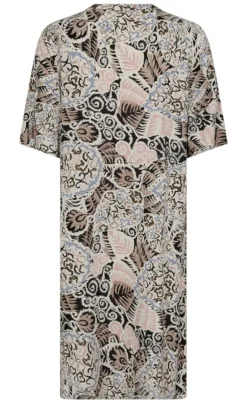 Freequent Kjole - Suralda - Black w. Moonbeam