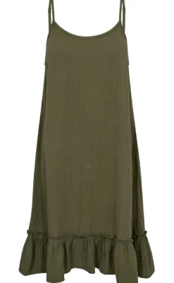 Freequent Kjole - Uline - Deep Lichen Green