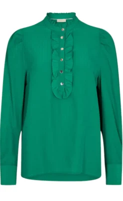 Freequent Skjorte - April - Pepper Green