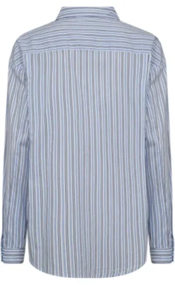 Freequent Skjorte - Cirene - Star Off-white w. Chambray