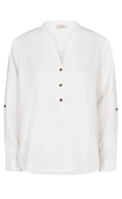 Freequent Skjorte - Lava - Brilliant White