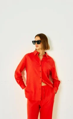 Freequent Skjorte - Lava Simple - Bittersweet