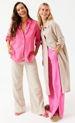 Freequent Skjorte - Lava Simple - Carmine Rose