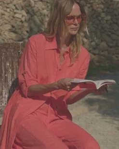 Freequent Skjorte - Lava Simple - Hot Coral