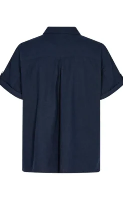 Freequent Skjorte - Lava SS - Navy Blazer