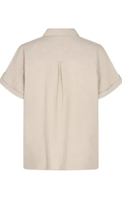 Freequent Skjorte - Lava SS - Sand Melange