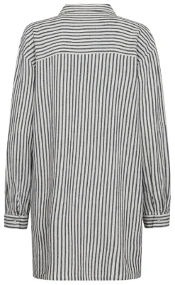 Freequent Skjorte - Lavisco - Star Off-white w. Navy Blazer