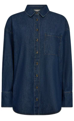 Freequent Skjorte - Lisea - Medium Blue Denim