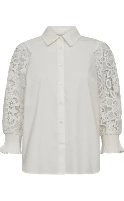 Freequent Skjorte - Silva - Star Off-white