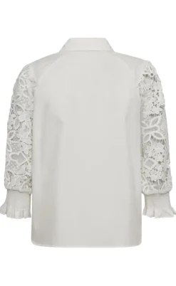 Freequent Skjorte - Silva - Star Off-white