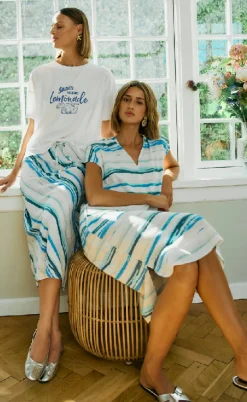 Freequent T-shirt - Fenjal - Brilliant White w. Deep Ultrama