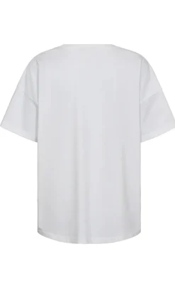 Freequent T-shirt - Fenjal - Brilliant White w. Goldfinch