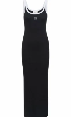 Gestuz Kjole - Drew Contrast Logo - Black