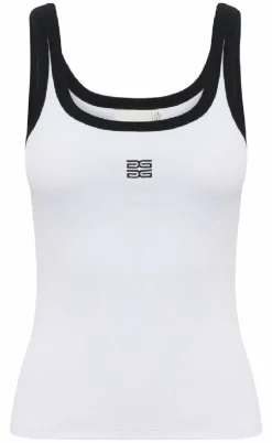 Gestuz Top - Drew Contrast - Birght White