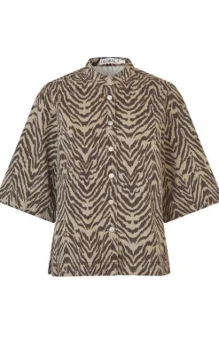 Global Funk Bluse - Aulana-G - Zebra Mist