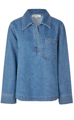 Global Funk Bluse - Maitana-G - Mid Vintage Blue