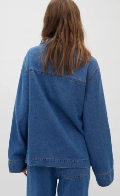 Global Funk Bluse - Maitana-G - Mid Vintage Blue