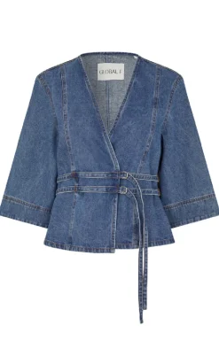 Global Funk Bluse - Merie SS - Vintage Blue Wash