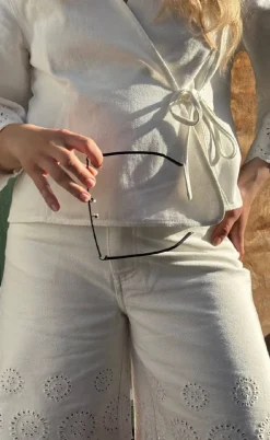 Global Funk Bluse - Sunany-G - White