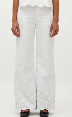 Global Funk Bukser - Amarillo Scallop-G - White