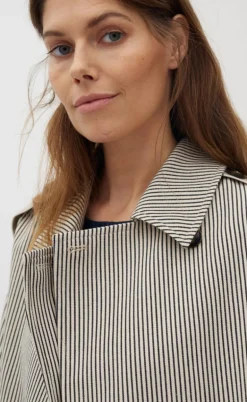 Global Funk Jakke - Becker-G - Black Beige Stripe