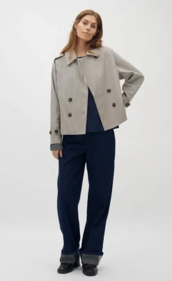 Global Funk Jakke - Becker-G - Black Beige Stripe