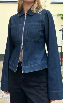 Global Funk Jakke - Delua-G - Dark Unwashed Denim