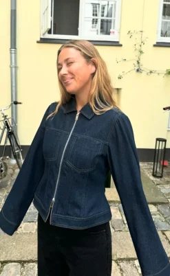 Global Funk Jakke - Delua-G - Dark Unwashed Denim